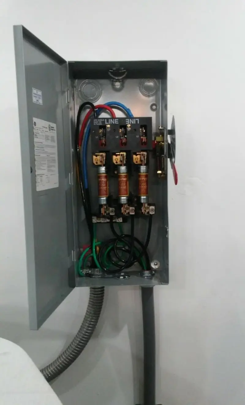 Three-phase disconnect switch installed for Electrical Wiring & Rewiring in Leonardtown